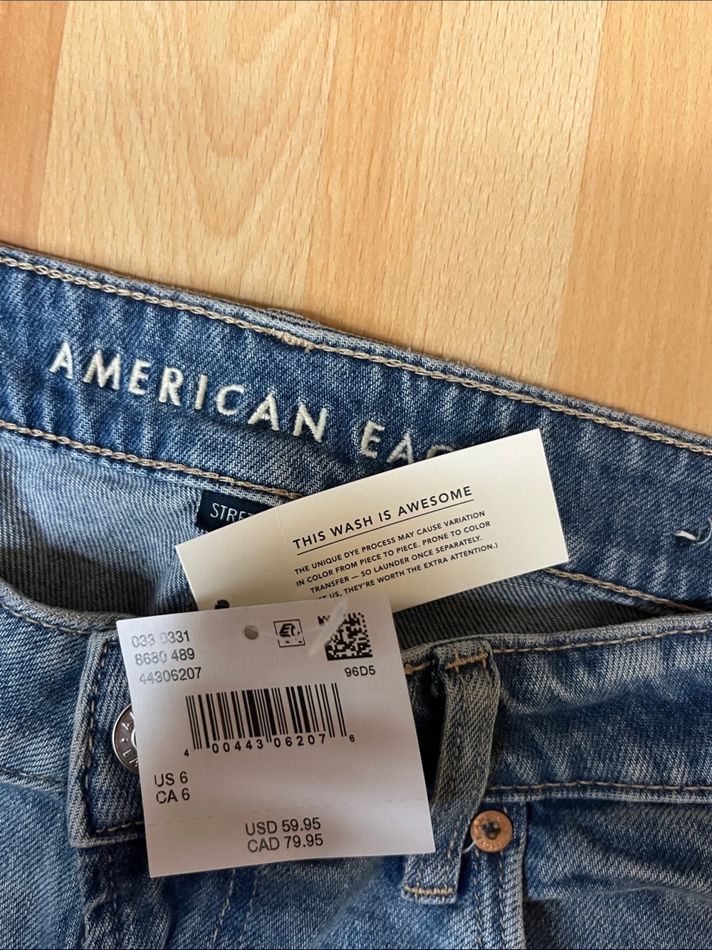 AE Stretch Low-Rise Baggy Denim Shorts NWT‼️ - Picture 6 of 7